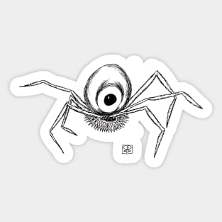 One eyed spidery alien robot Sticker